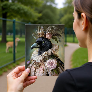 Barockes Design für ein königliches Portrait eines Postkarte