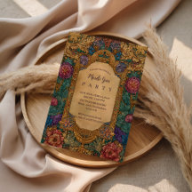 Barockes florales Mardi-Gras-Maskenfest