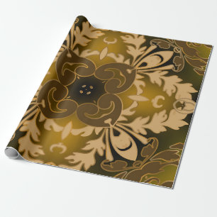 Barockes nahtloses Muster. Vintage verzierte leuch Geschenkpapier