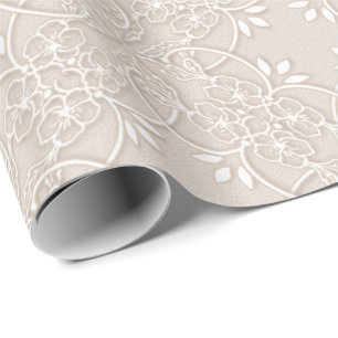 barockes Spitzemuster Geschenkpapier