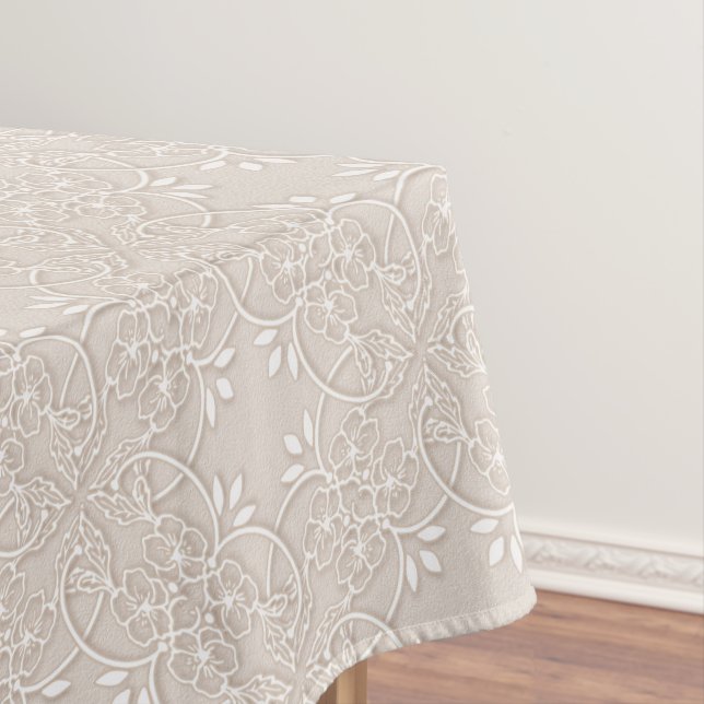 barockes Spitzemuster Tischdecke (Beispiel)