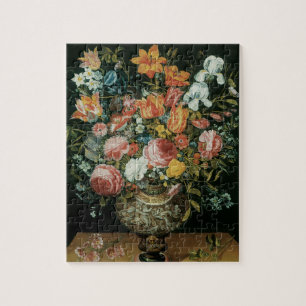 Barockes Stillleben mit Blumen in einer Vase