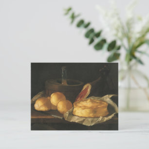 Barockes Stillleben mit Brot, Torte und Schinken