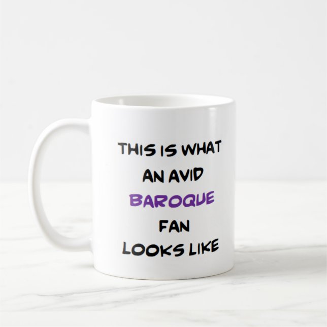 Barockfan, begeistert kaffeetasse (Links)