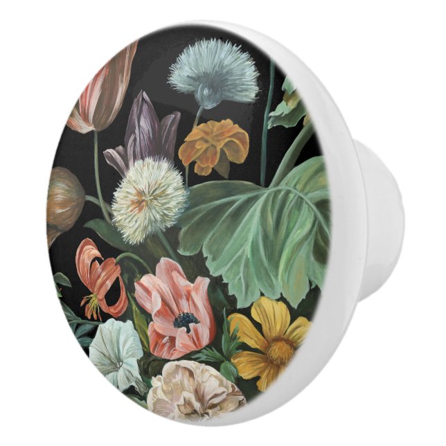 Barockfloral - Bouquet der Blume Keramikknauf (Rechts)