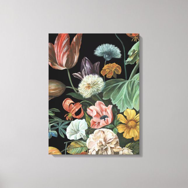 Barockfloral - Bouquet der Blume Leinwanddruck (Vorderseite)