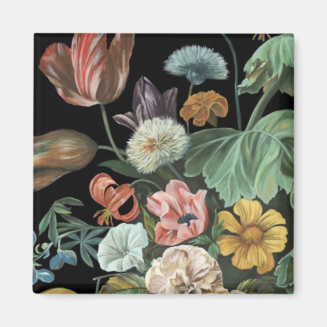 Barockfloral - Bouquet der Blume Magnet (Vorne)