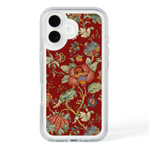 Barockgarten - Elegante Rote Flora Telefonzelle