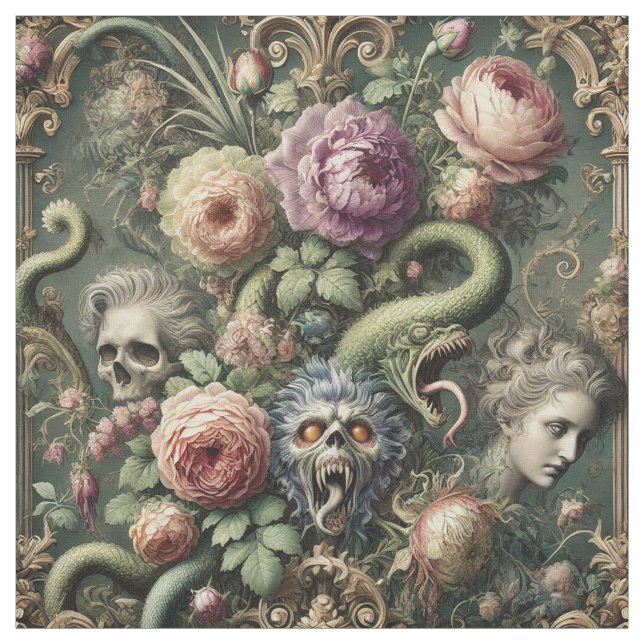 Barockgrenzen - Gothic Statement Tile Stoff (Muster)