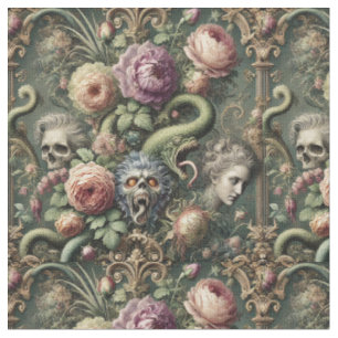 Barockgrenzen - Klassische gotische Fliesen Stoff