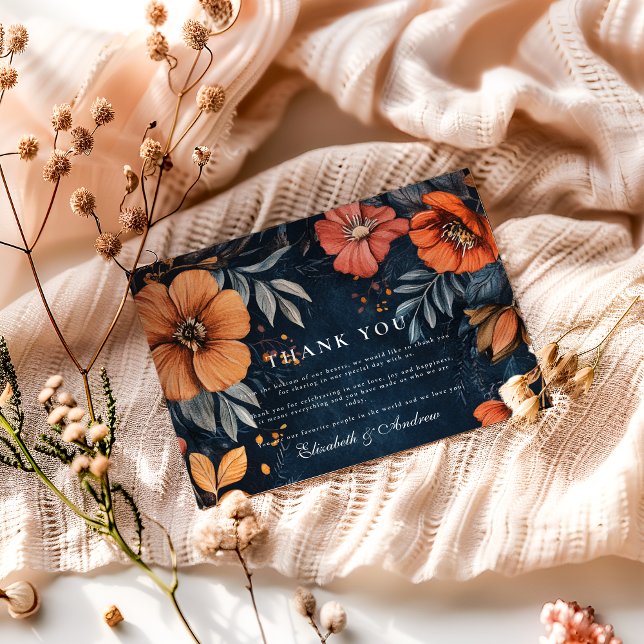 Barockhochzeit im Mitternachtsgarten Dankeskarte (Von Creator hochgeladen)