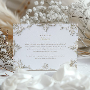 Barockkarte mit Informationen und Details Begleitkarte