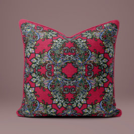 Barockkissen Kissen auf Crimson