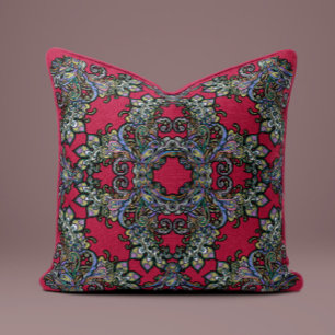 Barockkissen Kissen auf Crimson