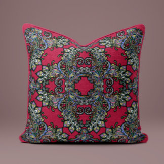 Barockkissen Kissen auf Crimson