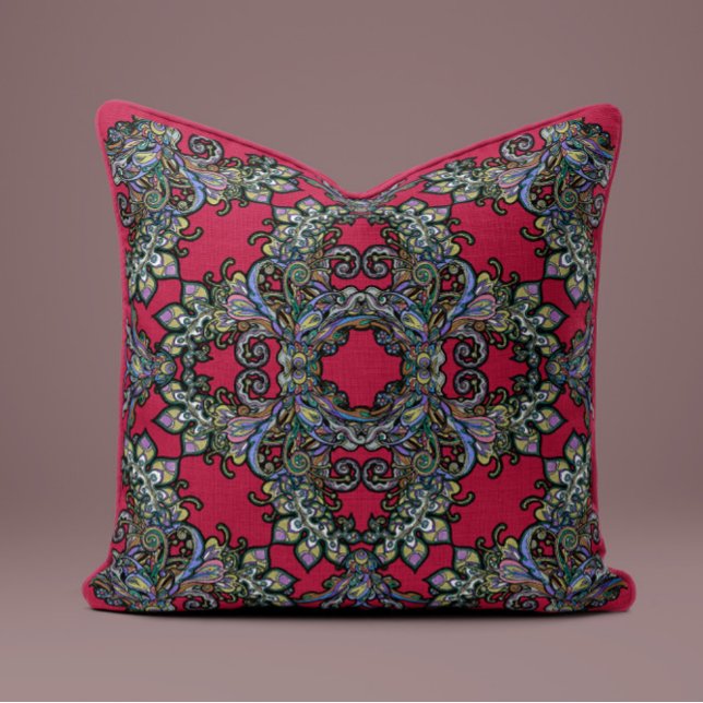 Barockkissen Kissen auf Crimson (Von Creator hochgeladen)