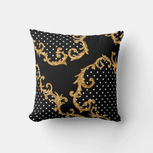 Barockmuster golden kissen