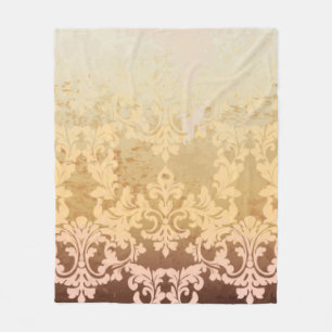 Barockmuster vintage fleecedecke