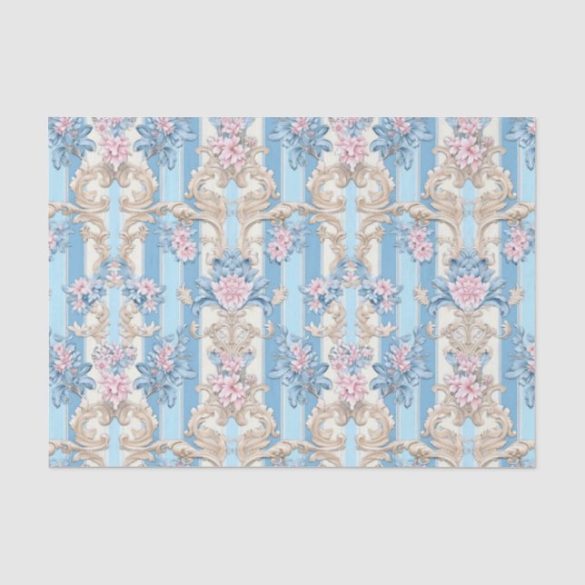 Barockpastellmuster Seidenpapier (Vorderseite)