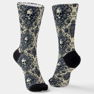 Barockpunk - Gotisches Viktorianisches Tapezierhau Socken