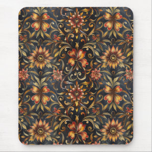 Barockrot-Gold-Symphonie Mousepad
