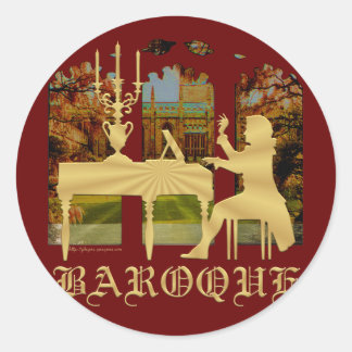 Barocksichel Runder Aufkleber