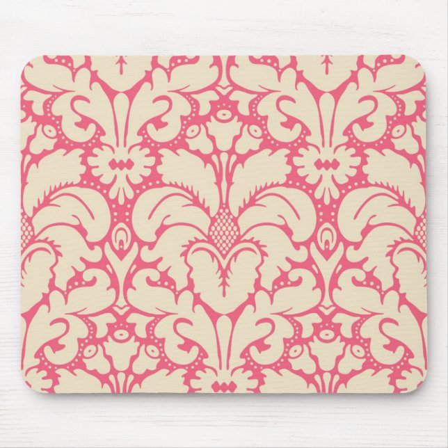 Barockstil-Damaskushintergrund 2 Mousepad (Vorne)