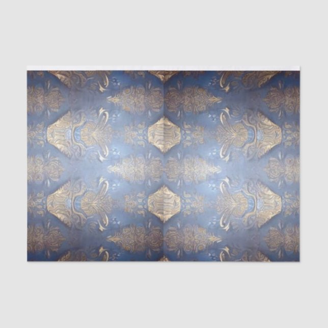 Barockstil-Decoupage, Kunsthandwerk oder Geschenkp Seidenpapier (Vorderseite)