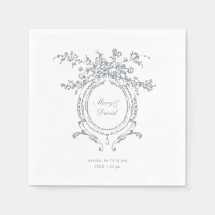 BarockWappen   Minimalistisch Chic Wedding Napkins Serviette