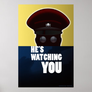 Baron Crossbones--"Il vous observe" affiche