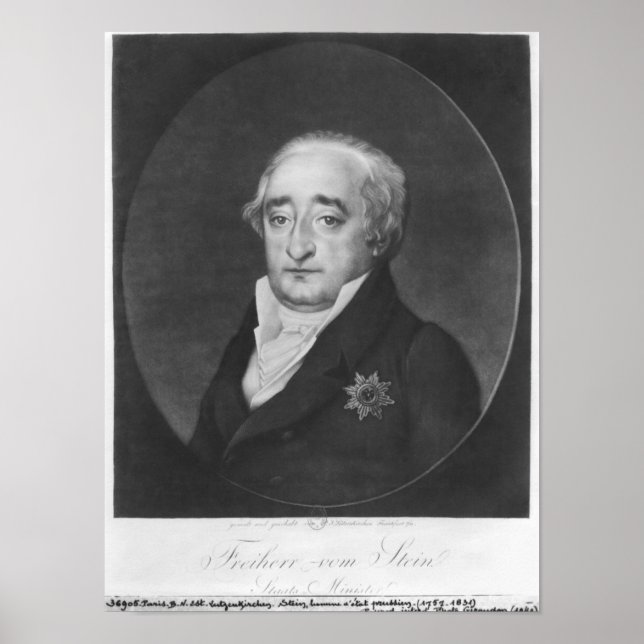 Baron Karl von Stein Poster (Vorne)