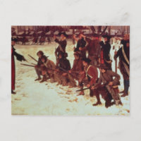 Baron von Steuben bohrte amerikanische Rekruten