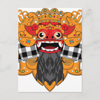 Barong Bali Postkarte