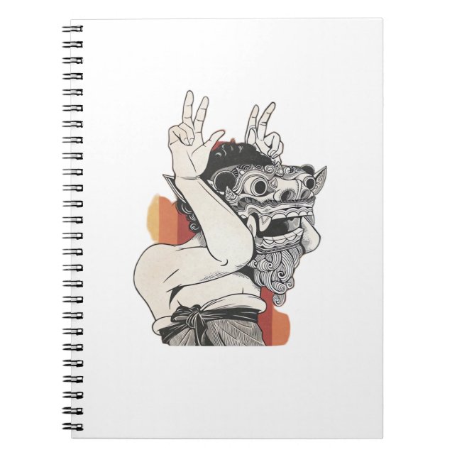 Barong Peekaboo Notizblock (Vorderseite)