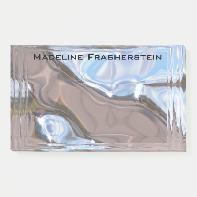 Baronne Elegant Professionelles Monogramm Post-it Klebezettel (Vorderseite)