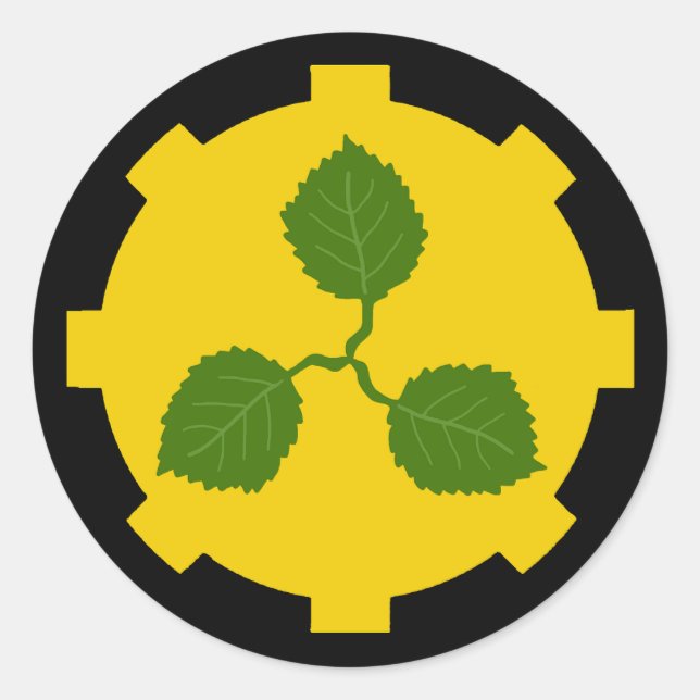 Barony Caerthe Populace Abzeichen Classic Round St Runder Aufkleber (Vorderseite)