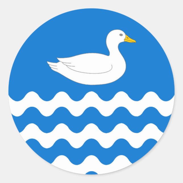 Barony of An Dubhaigeainn Populace Abzeichen Runder Aufkleber (Vorderseite)