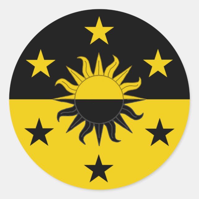Barony of Eskalya Populace Abzeichen Runder Aufkleber (Vorderseite)