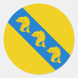Barony of Kraé Glas Populace Abzeichen Runder Aufkleber
