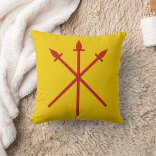 Barony of Red Spears Populace Abzeichen Throw Kiss Kissen