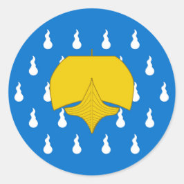 Barony of Stormhold Populace Abzeichen Classic Rou Runder Aufkleber