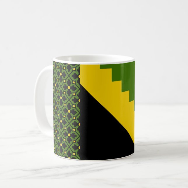 Barony of the Steppes Populace Badge Coffee Mug (Devant gauche)
