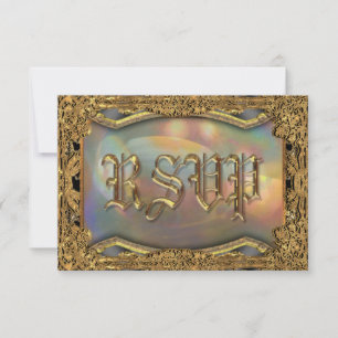 Baroque Barnetcue Formal Beautiful RSVP Card Karte