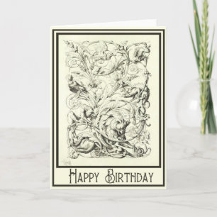 Baroque Birthday Card Karte
