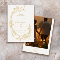Baroque Chinoiserie Vintages Gold Wedding Foto