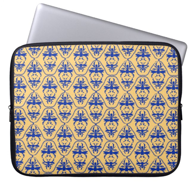 Baroque Damask #6 @ Sonoletre Laptopschutzhülle (Vorderseite)