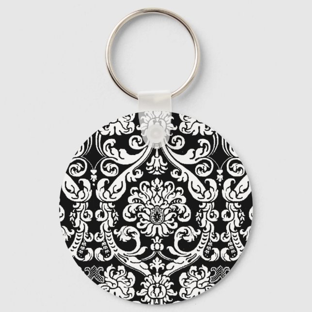 Baroque Damask Schlüsselanhänger (Vorderseite)