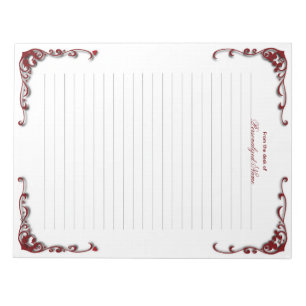 Baroque Elegante Lined Notizblock