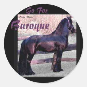 Baroque Friesian Stickers