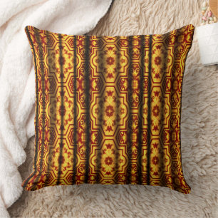 Baroque Geometric Floral Scoll Kissen